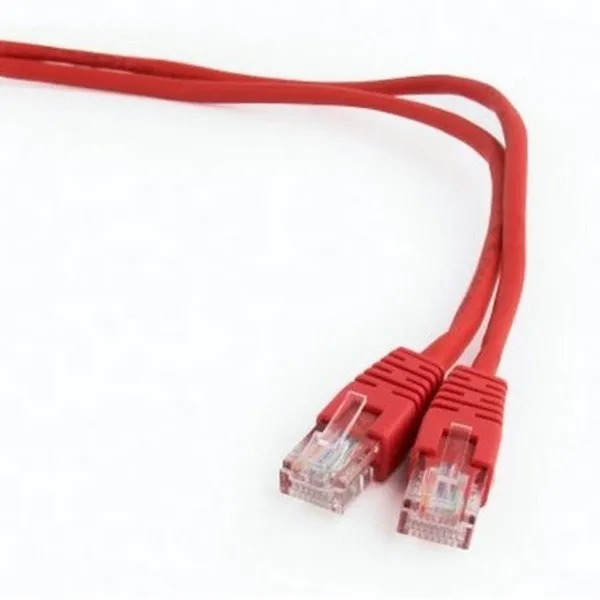 Patch cord Cablexpert PP12-0.5M/R, CAT5e UTP, 0,5m, Roșu