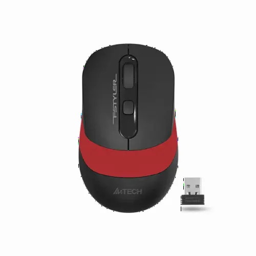 Mouse Wireless A4Tech FG10, Negru/Rosu