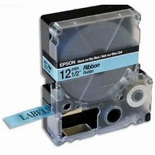 Картридж с лентой Epson LK-4LBK, 12 мм x 5 м