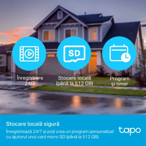 Camera de supraveghere Smart TP-LINK TAPO C500, Alb