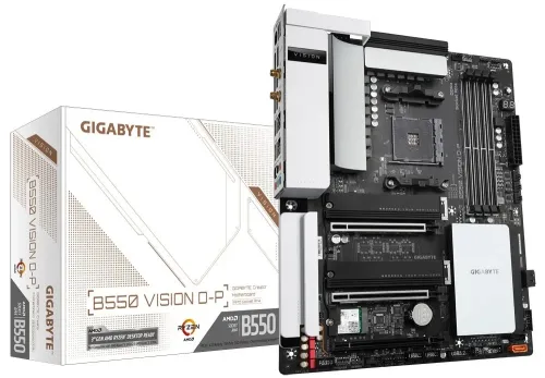 Placă de bază Gigabyte B550 VISION D-P, AM4, AMD B550, ATX