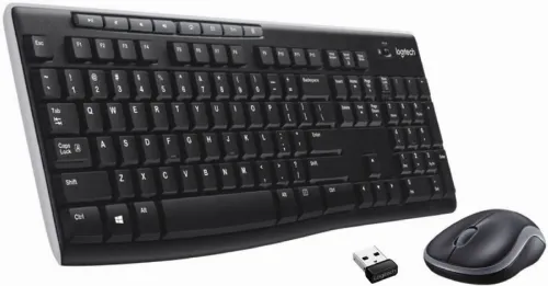 Set Tastatură + Mouse Logitech MK270, Fără fir, Negru
