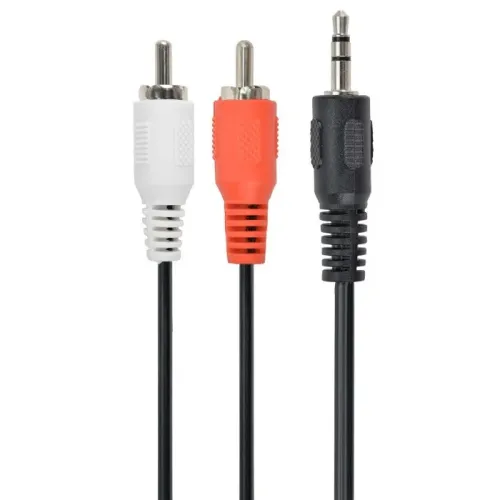 Аудиокабель Cablexpert CCAB-458, 3.5mm 3-pin (M) - 2x RCA (M), 1,5м, Чёрный