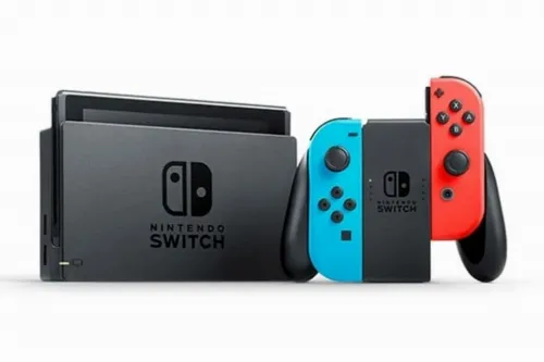 Consolă portabilă pentru jocuri Nintendo Switch, Roșu/Albastru