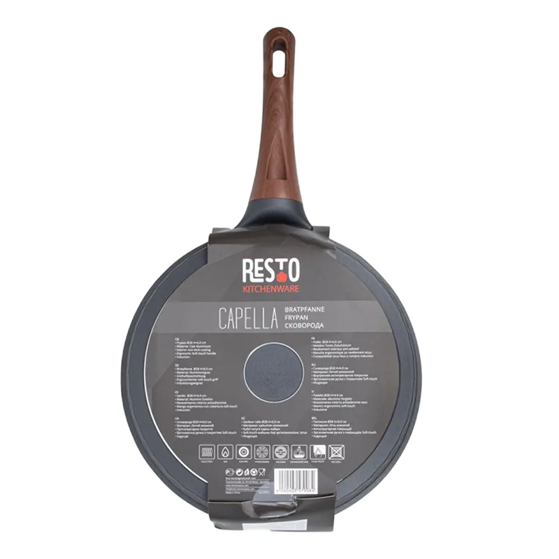 Tigaie RESTO 93511, 28cm, Negru