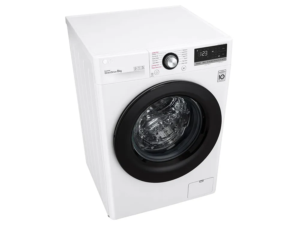 Mașină de spălat LG F4WV308S6U, 8kg, Alb
