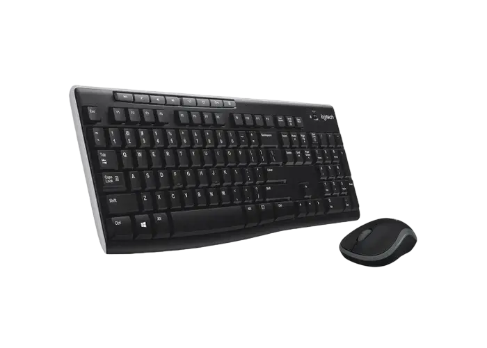 Клавиатура и мышь Logitech MK270, Беспроводное, Чёрный