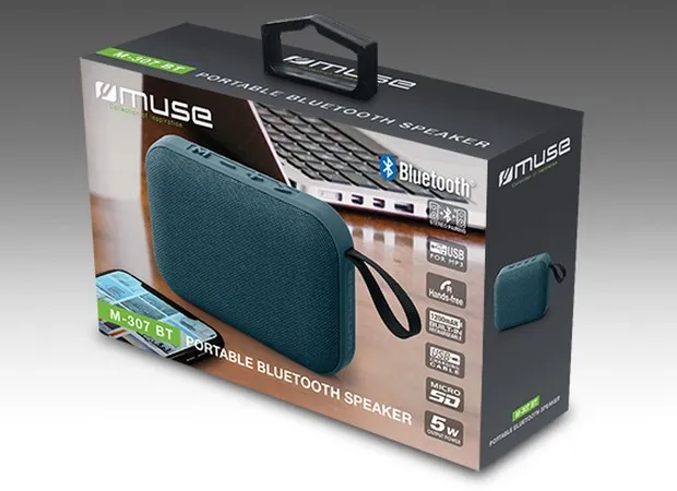 Портативная колонка MUSE M-307 BT, Тёмно-бирюзовый