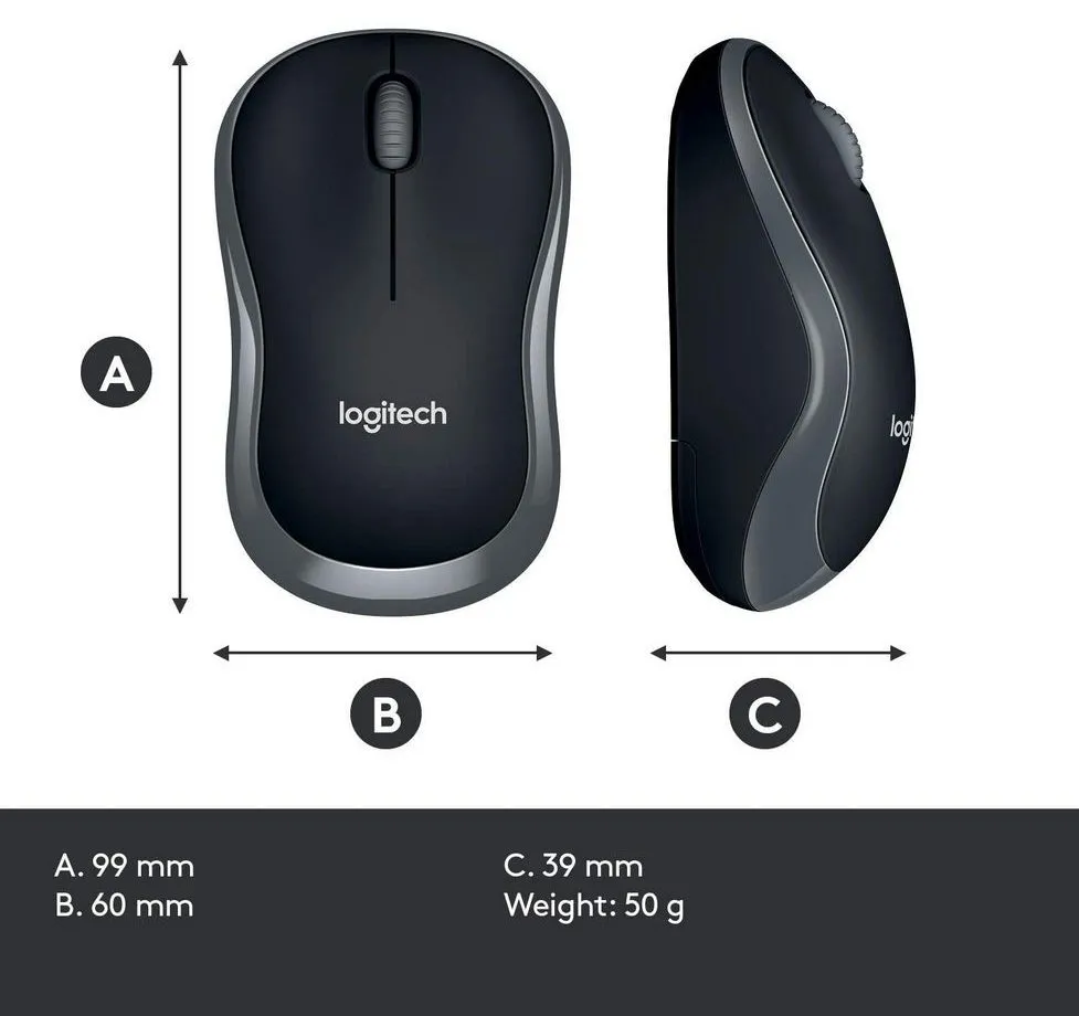 Клавиатура и мышь Logitech MK270, Беспроводное, Чёрный