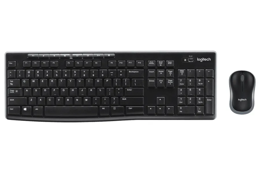 Клавиатура и мышь Logitech MK270, Беспроводное, Чёрный