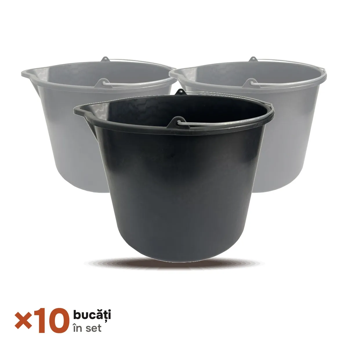 TikTok Set de 10 caldari din plastic 20L Waltz (Cu palnie) 