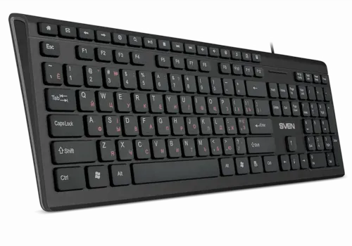 Клавиатура SVEN KB-S307M, Проводное, Чёрный