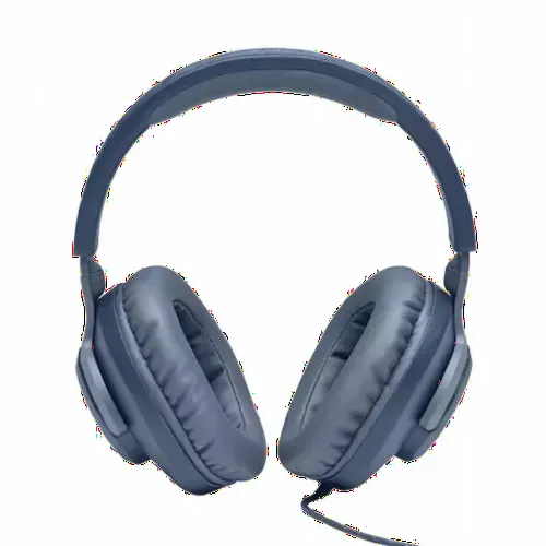 Căști gaming JBL Quantum 100, Cu fir, Albastru