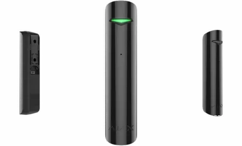 Detector de spargere Ajax GlassProtect, Negru