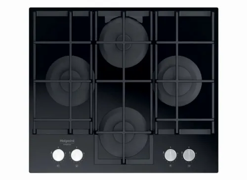 Plită pe gaz Hotpoint-Ariston HAGS 61F/BK, Negru