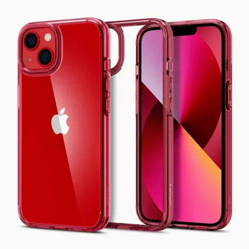 Чехол Spigen iPhone 13, Ultra Hybrid, Red Crystal