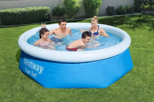 Надувной бассейн Bestway Fast Set, 2100л, Синий/Белый, 57265
