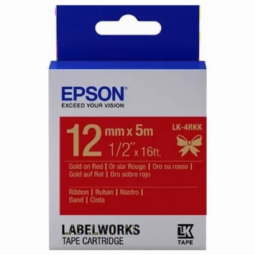 Картридж с лентой Epson LK-4RKK, 12 мм x 5 м