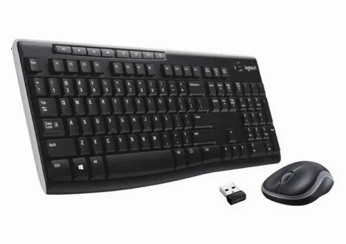 Set Tastatură + Mouse Logitech MK270, Fără fir, Negru