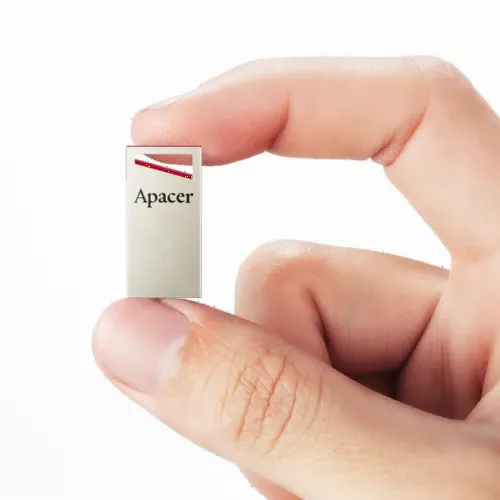 Memorie USB Apacer AH112, 32GB, Argintiu/Rosu