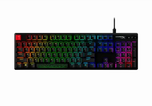 Gaming Keyboard HyperX Alloy Origins PBT, Mechanical, Aqua SW, PBT Keycaps, RGB, Aluminum Body, USB