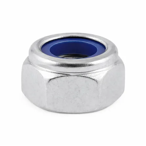 Гайка с фиксирующим кольцом M12 сталь, цинк (10шт) METRIC