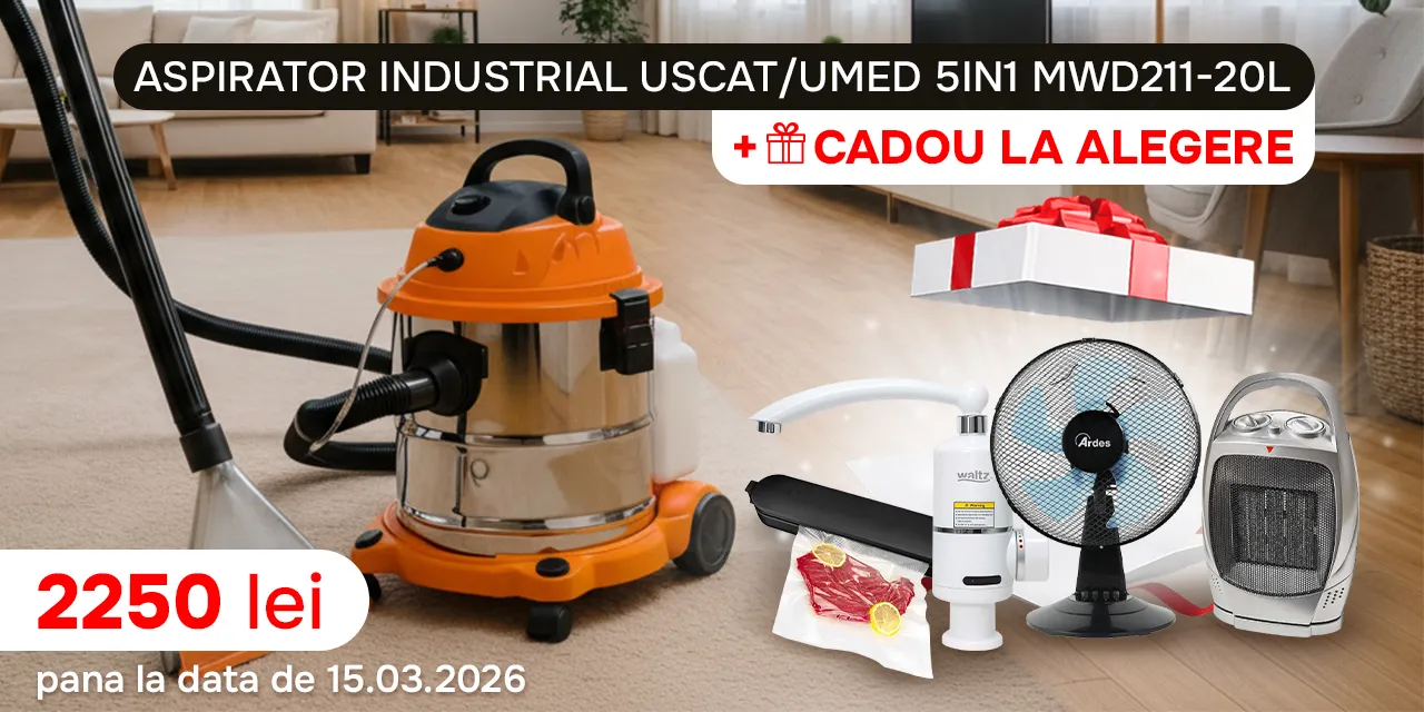 Aspirator Industrial Uscat/Umed 5in1 MWD211-20L + CADOU LA ALEGERE!