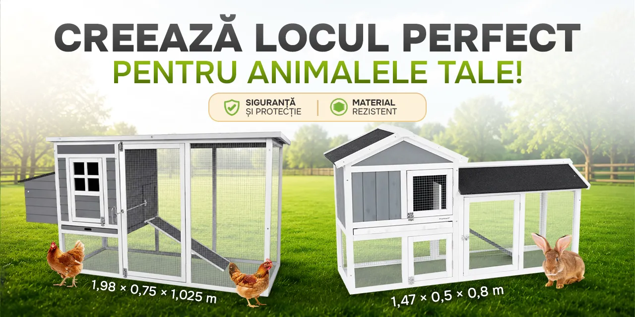 Creează locul perfect pentru animalele tale!